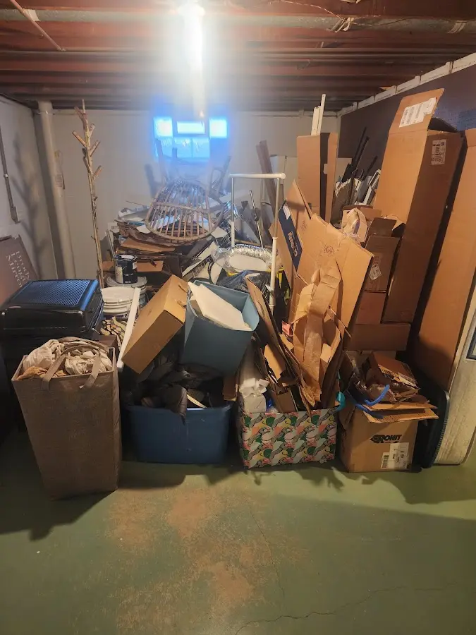 Roll-off dumpster container at job site for Concrete Dumpster Rental in Dry Ridge